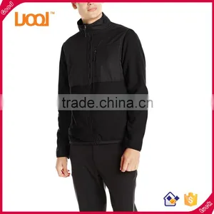 Mens High Quality Mock Neck Jackets Zip up Custom Sports Polar Fleece Jacket thumbnail-3
