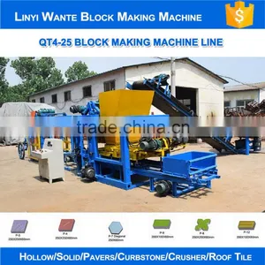 China Wante Brand Block Machinery QT4-25 Cement Bricks Molding Machine Cement And Concrete Block Making Machine Quality Choice thumbnail-2