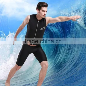3mm Waterproof Sports Skins Upper Wetsuit, Neoprene Diving, Snorkeling , Upper Swimming and Surfing Wetsuits thumbnail-3