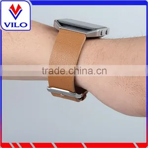Genuine Leather Band Clasic Watchband Bracelet For Fitbit Blaze thumbnail-5