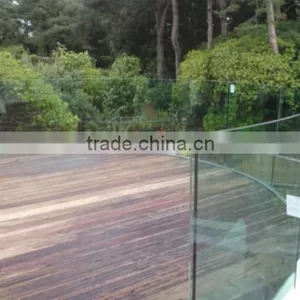 Tempered Outdoor Glass Guard Fence Panels With EN12150, AS/NZS2208:1996, BS62061981 thumbnail-1