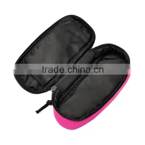 Big Capacity Multi-function Makeup Brush Case Pink Zipper Polyester Case thumbnail-5