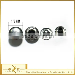 Wholesale Metal 15mm Press Snap Button for Leather thumbnail-1