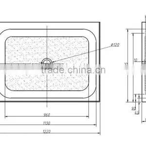CUPC 3 Side Aclove Tile Flange Shower Tray,shower Trays,usa Shower Base thumbnail-3