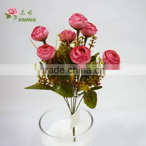 New Launched Wholesale Soft Multicolor Mini Decoration Wedding Flower for Wedding Car thumbnail-1