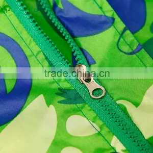 Fashion Student Long Green Transparent Brim Raincoat With Backpack Place thumbnail-5