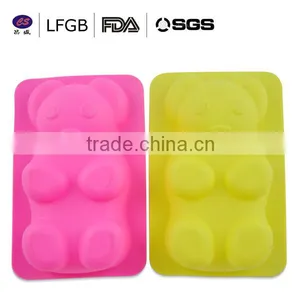 2014 Fashionable and Customized Professional Teddy Bear Shape Silicone Cake Mould thumbnail-1