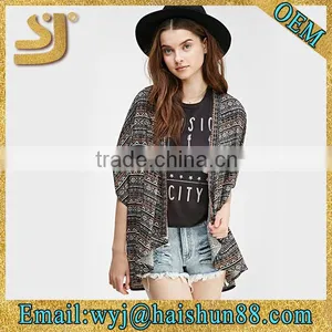 Tribal Print Dolman Cardigan thumbnail-1