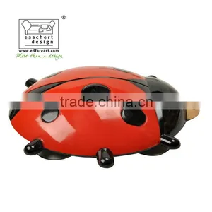 Designed Hand Painted Ladybug Shape Plastic Window Thermometer thumbnail-4