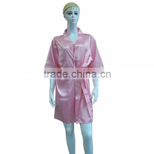 Fashion Women's Short Kimono Satin Silk Bridesmaid Robe thumbnail-1