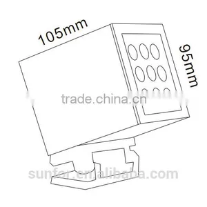 24W Rectangular LED Flood Light 3 Years Warranty Metal Halide Flood Light Solar Flood Light thumbnail-2