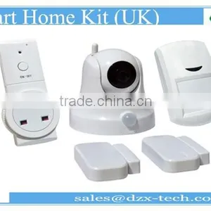 2016 Newest 2g/3g/4g Intelligent! Dzx G3 GSM Quad Band Wireless Doorbell Gsm Alarm System With Smoke Detector for Fire thumbnail-3
