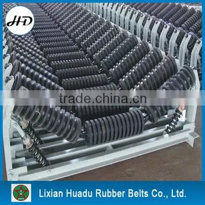 Rubber Ring Type Conveyor Impact Roller, Carrying Roller, Impact Trough Idler Roller Impact Troughing Idlers thumbnail-6