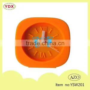 Home Decoration Silicone Glow Silicone Mini Table Clock Factory Directly thumbnail-3