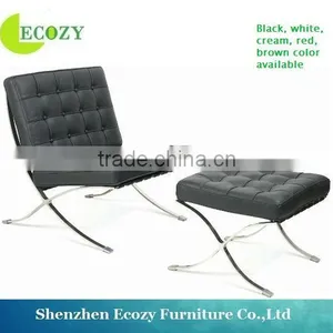 Living Room Leather Replica Barcelona Chair thumbnail-1