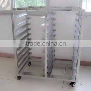Foldable 15 Trays 15 Pans Stainless Steel 201 Bakery Trolley thumbnail-3
