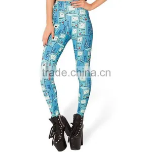 Adventure Time Digital Printing Cartoon 3d Leggings Pretty Fashion Women Leggings thumbnail-6