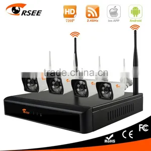 Onvif 1.0 High Quality 960P Wifi Network Recorder 4CH Wifi NVR Kits CCTV thumbnail-1