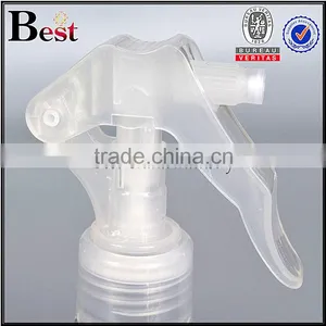 100ml 200ml 6oz Blue Pet Clear Cylinder Bottle With Small Trigger Pump Sprayer thumbnail-3