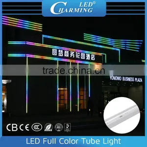 2016 RGB Dmx Wall Surface Lighting Outdoor Building Facade Lights Transparent PC Crust 0.5Meter/1Meter a Piece Tube Led Light thumbnail-4