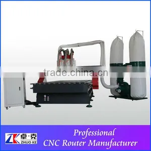 ZK-1325 Air Cylinder ATC CNC Router For Wood1300*2500*200mm thumbnail-1