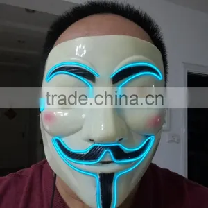 EL WIRE Mask / el Wire Party Mask / el Flashing Mask thumbnail-1