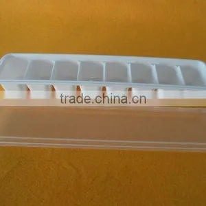 8 Lattices Plastic PP Ice Mold With Lid thumbnail-1