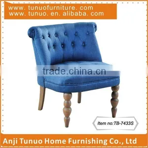 Patchwork Sofa Chair With Buttons,Nice Design,Fabric Cover,Gourd Shape Legs,TB-7433S thumbnail-1