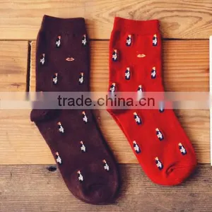 OEM Cheap Custom High Quality Red or Chocolate Cute Couple Sock in China thumbnail-1