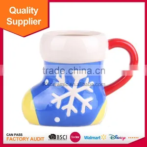 Hand-painted Shoes Shape Ceramic Christmas Gift Coffee Mugs thumbnail-2