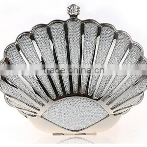 White Metal Frame Evening PU Clutch Bag thumbnail-2