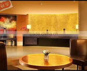 Translucent Artificial Faux Resin Pearl Stone Slabs for Reception Counter thumbnail-6
