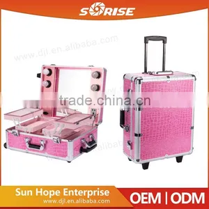 Factory Price Artist Beautiful Aluminum Cosmetic Case thumbnail-5