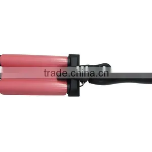 Professional LCD Ceramic 3 Barrel Curling Iron thumbnail-1