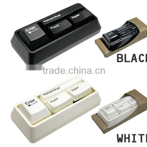 Mini Keyboard Stationery Set With Mini Brush and Mini Stapler thumbnail-3