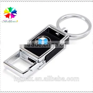 Famous Car Logo Double Loop Metal Custom Keychain for Gift thumbnail-3