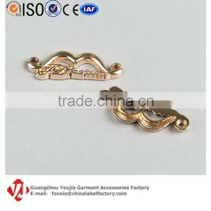 Custom Metal Letter Logo Gold Metal Label for Handbags on Sale thumbnail-1