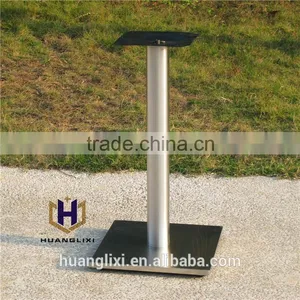 2016 Quadrate Brushed Stainless Steel Table Leg Stainless Steel Chassis Restaurant Table Frame Coffee Room Furniture Legs thumbnail-3