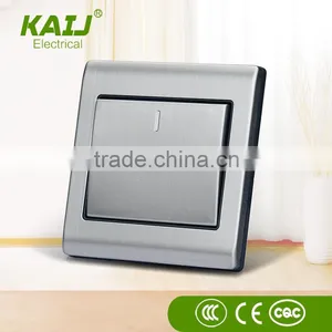 Stainless Steel 1 Gang Wall Light Switch thumbnail-2