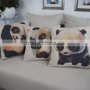China Custom Cushion Pillow Manufacturer Square Panda 18inch Pillows Covers thumbnail-1