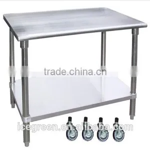 Stainless Steel Food Prep Worktable With Wheel thumbnail-1