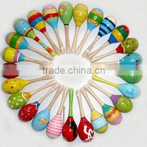 Colourful Wooden Maraca thumbnail-1