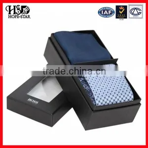 Display Hot Sale Tie Packing Box,Luxury Necktie Packaging Cardboard Box With Blister Insert thumbnail-1