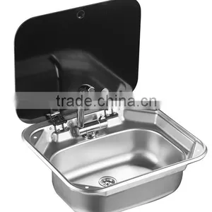 RV Stainless Steel One Burner Gas Stove With Kitchen Sink GR-600 thumbnail-4