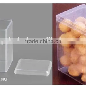 DISPOSABLE PS COOKIES BISCUIT SNACK PACKING BOX RECTANGULAR CONTAINER WITH LID ECONOMIC CH44 thumbnail-2