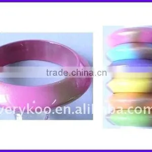 Fashion Colors Wide-brimmed Plastic Resin Bangles(FCH-10643-2) thumbnail-1