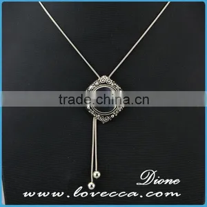 Dubai Wholesale Women Fashion Jewelry Charms Custom Snap Button Necklace Pendant thumbnail-1