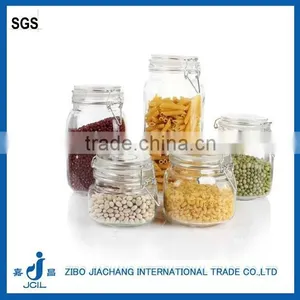 Airtight Glass Jars With Sealed Clamp Lids thumbnail-1