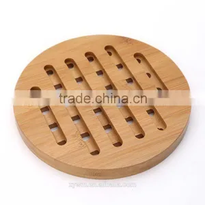 Bamboo Round Heat Pad, Heat Mat Bowls, Kettles Coasters ,cup Coaster/mat thumbnail-1