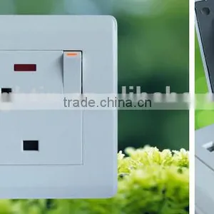 UK SOCKET PC PLATE 13A 250V 1 GANG SINGLE POLE SWITCH SOCKET WHITE COLOR thumbnail-4